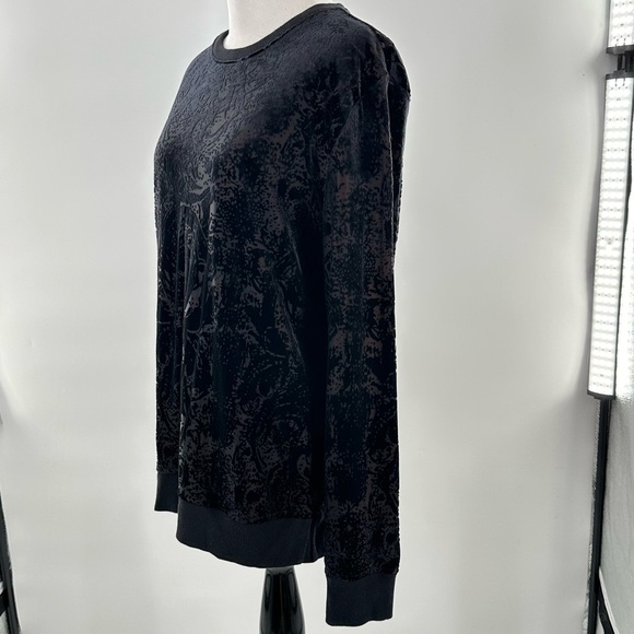 INC international concepts sweater size M black Paisley pullover sweatshirt - Picture 8 of 12